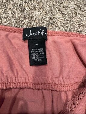 Justify Dusty Rose Rayon Blend Blouse